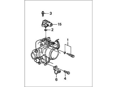 Honda 16400-P07-A00 Body Assembly, Throttle (Gf90B)