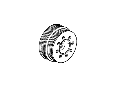 Honda 13811-P00-T00 Pulley, Crankshaft