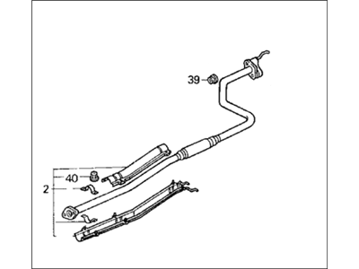 Honda 18220-SR3-406 Pipe B, Exhuast