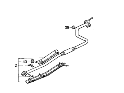 Honda 18220-SR3-305 Pipe B, Exhuast