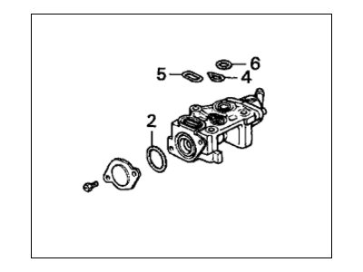 Honda 16500-P06-A50 Valve Assembly, Fast Idle (Af40B)