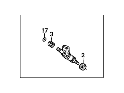 Honda 06164-P05-A00 Injector Set, Fuel