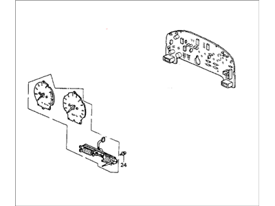 Honda 78100-SM2-A14 Meter Assembly, Combination (Northland Silver)