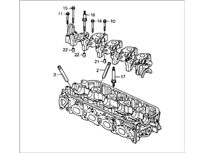 Honda 12100-PT3-A00 Cylinder Head Assembly