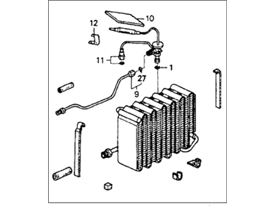 Honda 80210-SM1-A31 Evaporator Sub-Assembly (Sam)