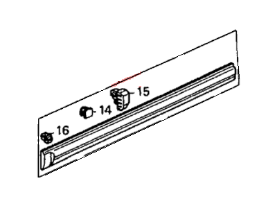 Honda 75322-SM2-A31 Protector Comp, L.FR.