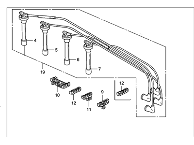 Honda 32700-PT0-000 Wire Assembly, Ignition (Sumitomo)