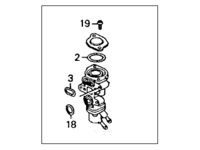 Honda 16500-PT2-000 Valve Assembly, Fast Idle (Af15C)