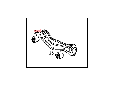 Acura 52350-SM4-A00 Arm A, Left Rear (Lower)