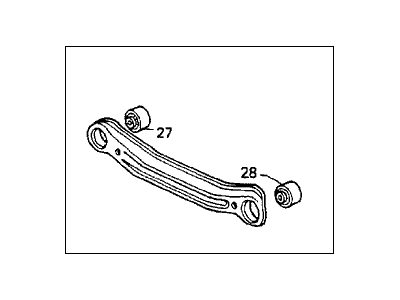 Honda 52355-SM4-A10 Arm B, Right Rear (Lower) (Abs)