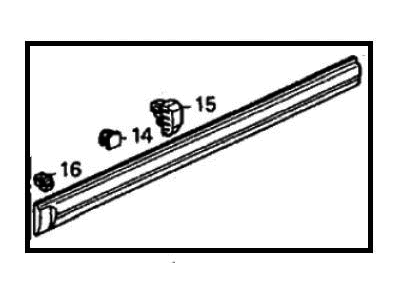 Honda 75302-SM2-A11 Protector, R. FR. Door