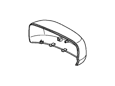 Honda 76251-TF0-E11ZC Cap, Driver Side Skull (Taffeta White)