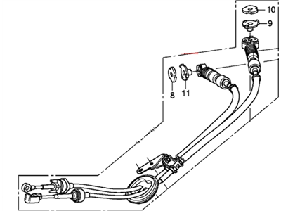 Honda 54310-TF0-003 Wire, Change