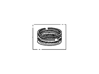 Honda 13011-RB1-006 Ring Set, Piston (Std) (Nippon)