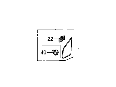 Honda 75490-TK6-A00 Garnish Assy., R. FR. Corner Pillar
