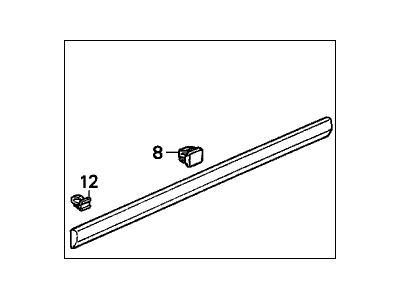 Honda 75322-SV4-A01 Protector, L. FR. Door