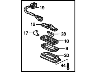 Honda 34120-SV5-A01 Light Assy., L. License