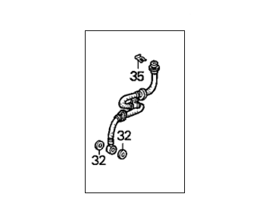 Honda 01464-SV4-000 Hose Set, Right Front Brake