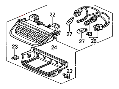 Honda 34270-SV5-A01 Light Assy., High Mount Stop