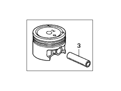 Honda 13010-PSA-G00 Piston Set (Std)