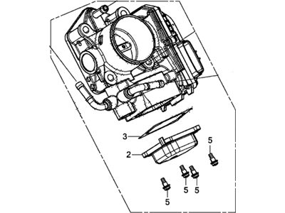 Honda 16400-RW0-A01 Throttle Body, Electronic Control (Gme7A)