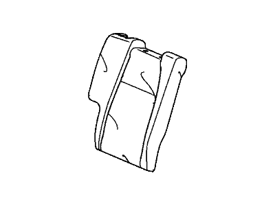 Honda 82121-T5R-A82ZC Cover, Right Rear Seat-Back Trim (Orange Sports Accent)