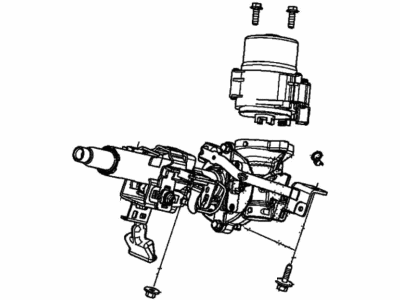 Honda 53211-T5P-A82 Column Complete, Steering