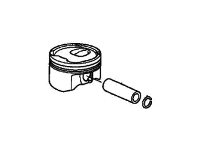 Honda 13020-5R7-A00 Piston Set (Over Size) (0.25)