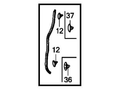 Honda 72364-T5A-003 Sub-Seal, L. FR. Door (FR)