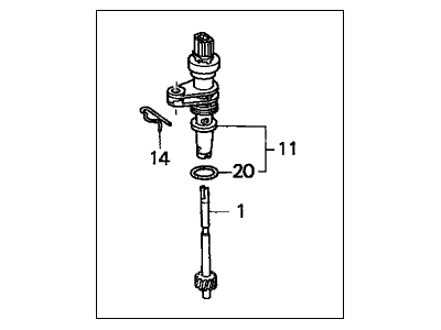 Acura 78410-S04-951 Sensor Assembly, Speed (Denso)