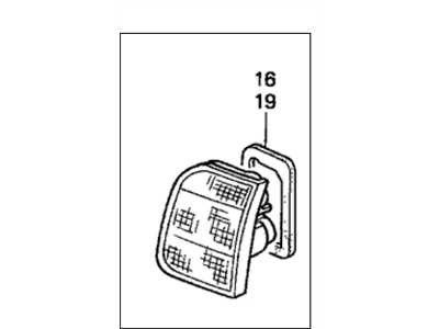 Honda 34156-S04-A02 Lamp Unit, L. Lid
