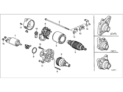 Honda 31200-P2E-902 Motor Assembly, Starter