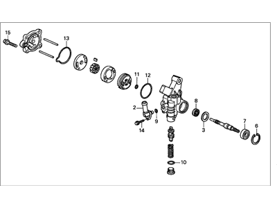 Honda 56110-P2A-013 Pump Sub-Assembly, Power Steering (Indent Mark O)