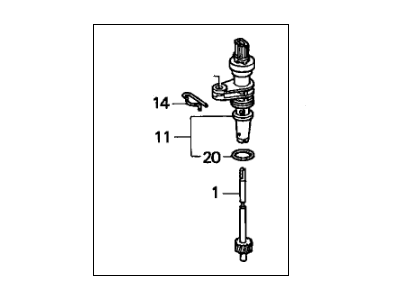 Honda 78410-S04-951 Sensor Assembly, Speed (Denso)