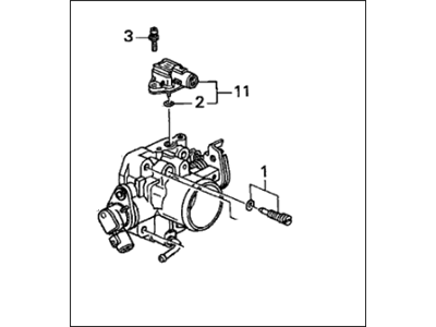 Honda 16400-P2M-Q01 Body Assembly, Throttle (Gf96A)