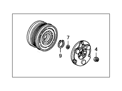 Honda 38900-P2R-A01 Clutch Set, Compressor
