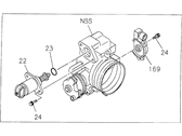 OEM 1999 Acura SLX Throttle Body - 8-17113-395-0