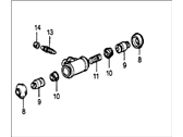 OEM Honda Accord Cylinder Assembly, Rear Wheel - 43300-671-633