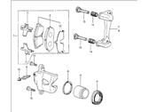 OEM 1984 Honda Civic Caliper Assembly, Passenger Side (Tokiko) - 45210-SA0-772