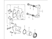 OEM 1984 Honda Civic Caliper Assembly, Driver Side (Tokiko) - 45230-SA0-772
