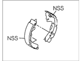 OEM 1997 Honda Passport Shoe Kit, Rear Brake - 5-87380-090-0