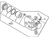 OEM 2000 Honda Passport Caliper Assembly, Right Rear (Reman) - 2-91226-342-0RM