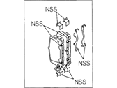 OEM 1995 Honda Passport Brake Pad Kit, Front Caliper Disk - 8-97079-638-0