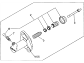 OEM 1997 Honda Passport Cylinder Slave, Clutch - 8-97188-414-2