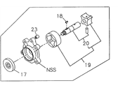 OEM 1996 Honda Passport Pump Assembly, Oil - 8-94459-730-1