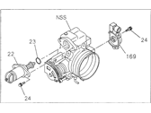 OEM 1995 Honda Passport Body Assembly, Throttle - 8-97038-770-2