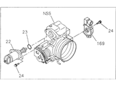 OEM Honda Passport Body Assembly, Throttle - 8-97038-770-2