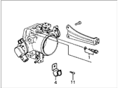 OEM 1988 Honda Accord Body Assembly, Throttle (Gf17A) - 16400-PJ0-676