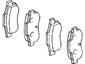 OEM 1989 Honda Accord Pad Set, Rear - 43022-SD2-317