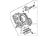 OEM 2006 Honda Civic Throttle Body, Electronic Control (Gma8A) - 16400-RMX-003